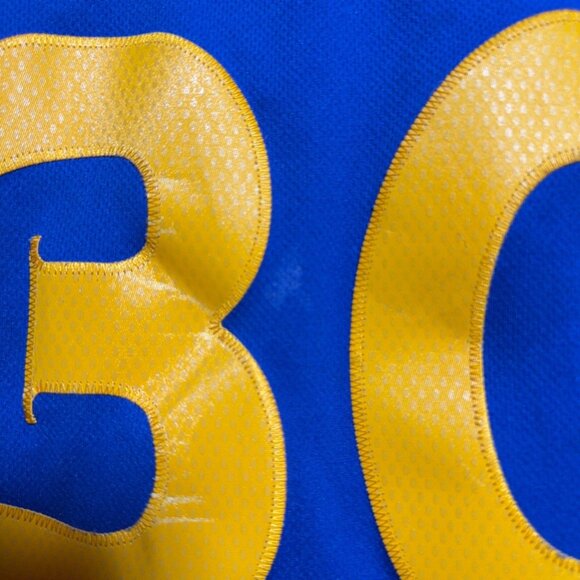 Golden State Warriors Stephen Curry #30 Adidas NBA Mens Jersey Blue/Yellow Size - Picture 8 of 11